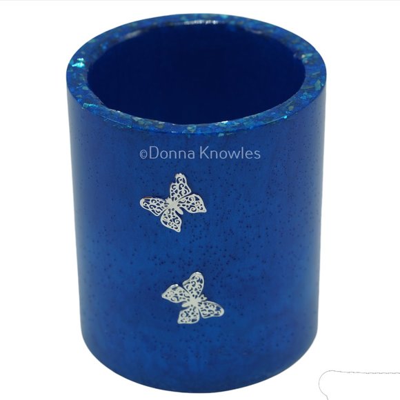 NWOT Blue Resin Container, Bath Accessory - Picture 3 of 8